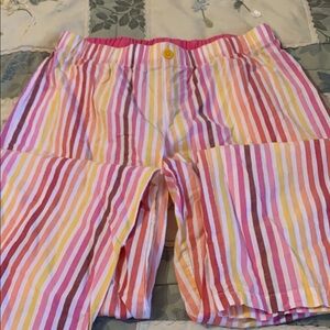 Xhilaration Pink and Yellow Striped women’s pajama bottoms